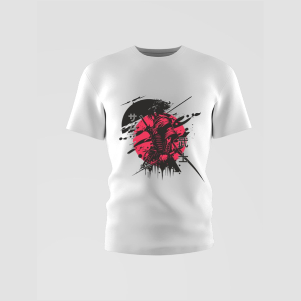 Boys Samurai Round Neck Cotton Shirt