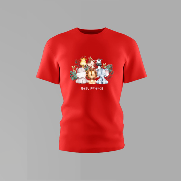 Girls/Boys Best Friend Round Neck Cotton Shirt