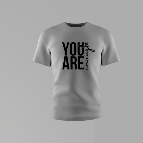 Boys You Are Enough Round Neck Cotton Shirt