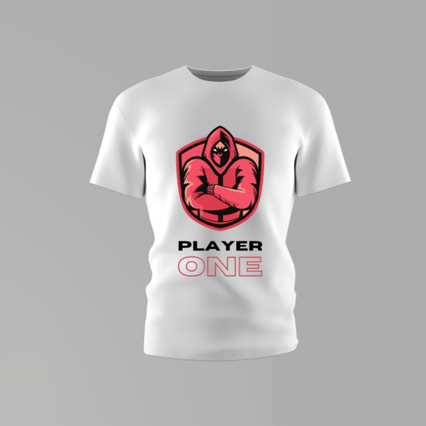 Boys Player One Round Neck Cotton Shirt